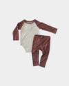 Copper Raglan Baby Set