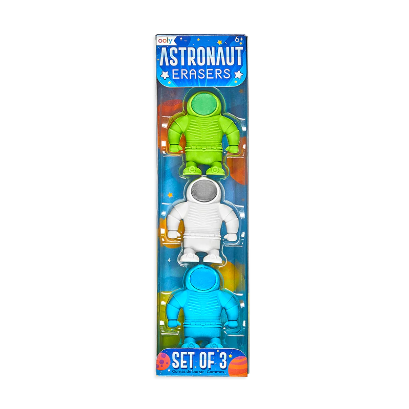 Astronaut Eraser Set