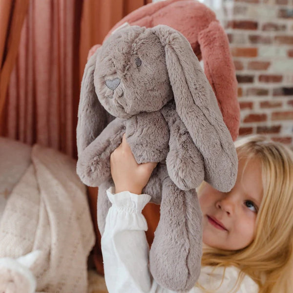 Earth Taupe Byron Bunny Huggie Plush Toy