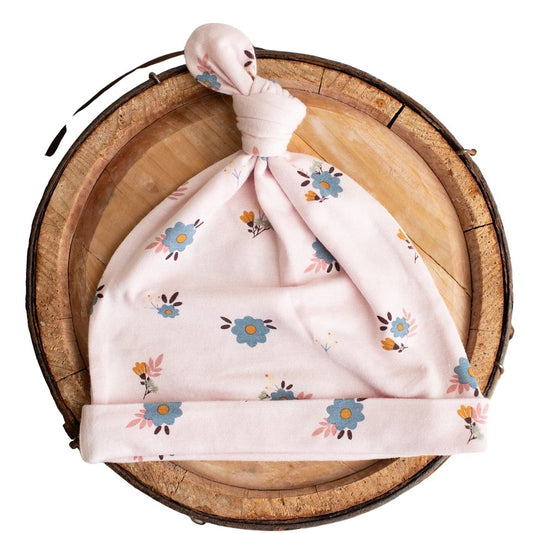 Tiny Florals Top Knot Hat
