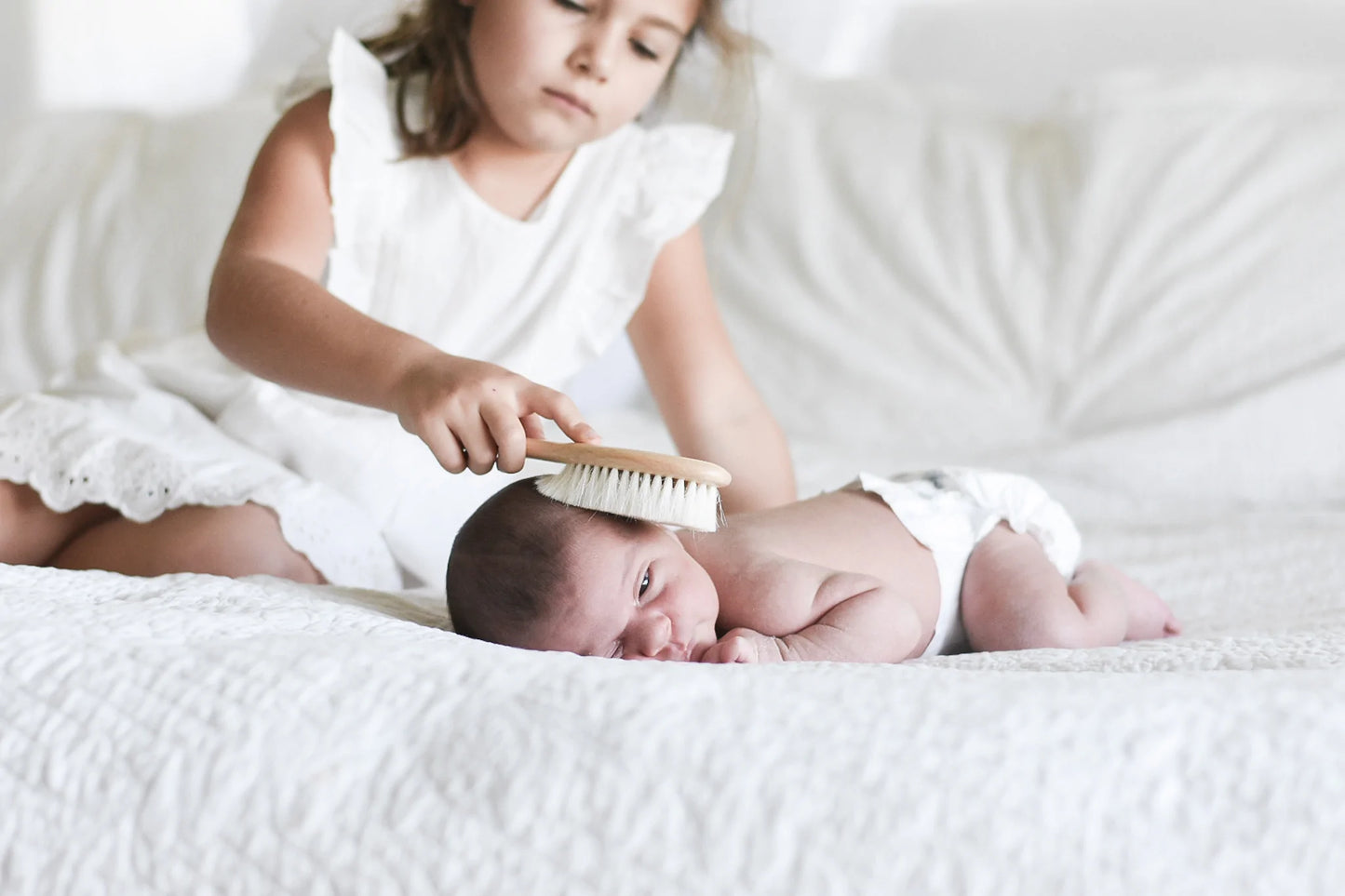 Wooden Baby Goat Hair Brush