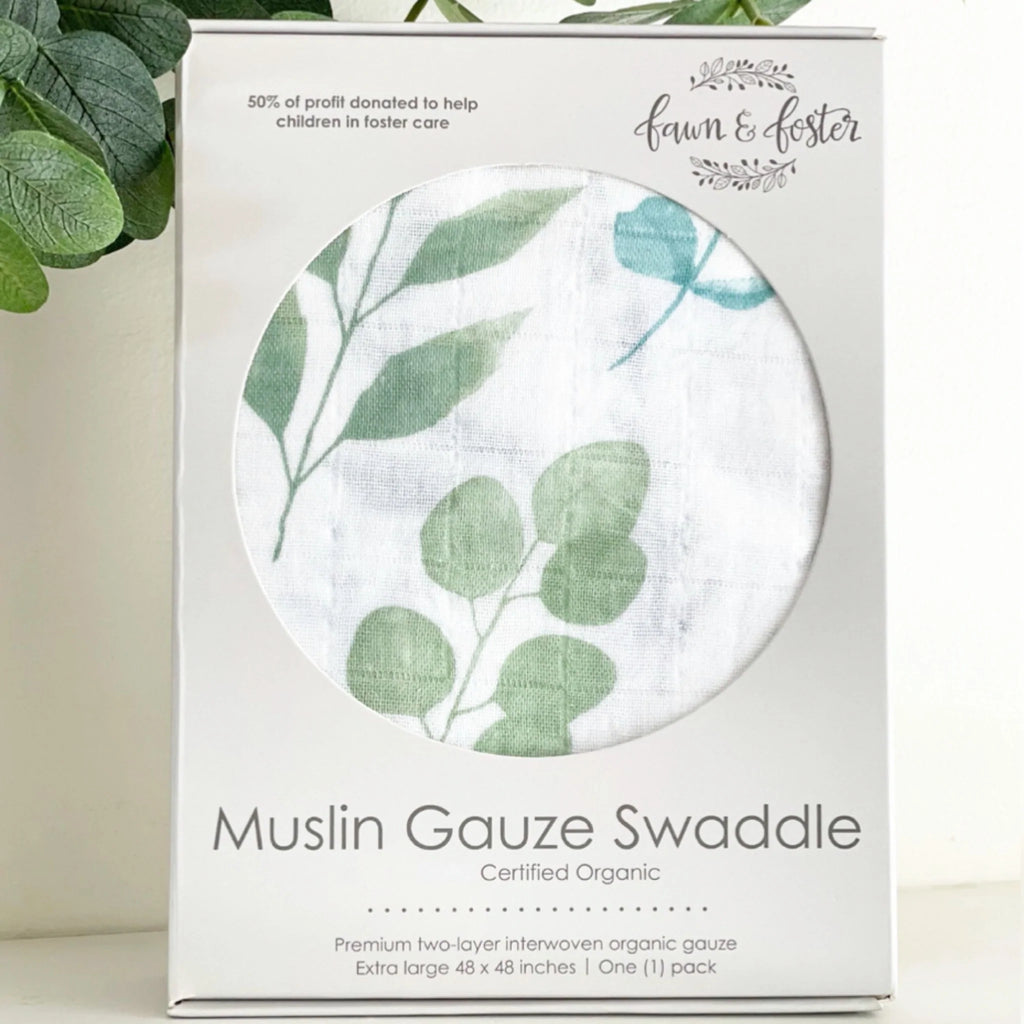 Willow Muslin Gauze Organic Swaddle