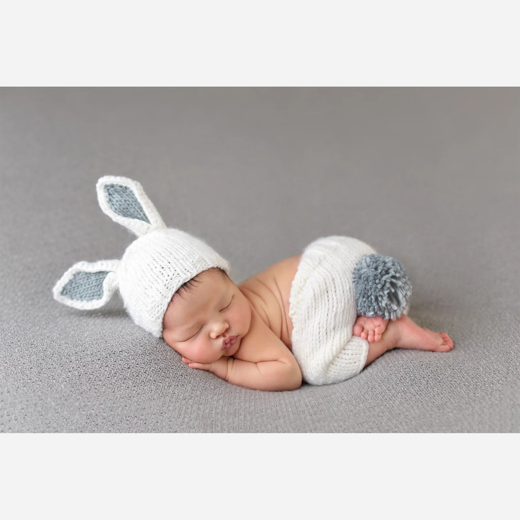 Gray Bailey Bunny Newborn Set