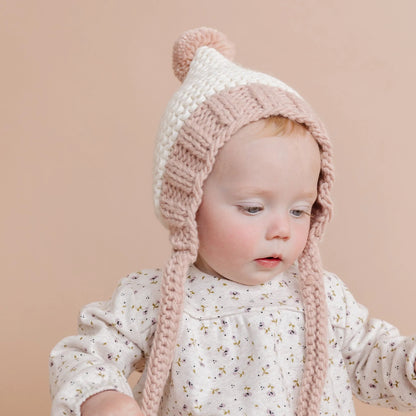 Cream & Blush Bonnet