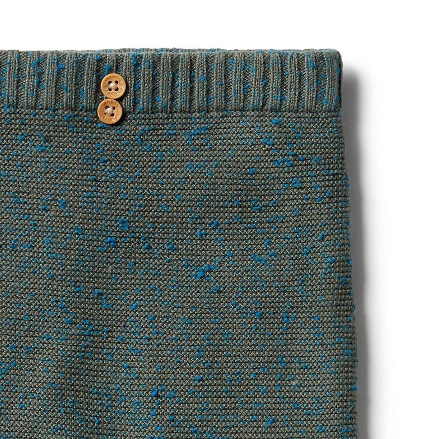 Green Knit Ottoman Leggings