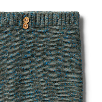 Green Knit Ottoman Leggings
