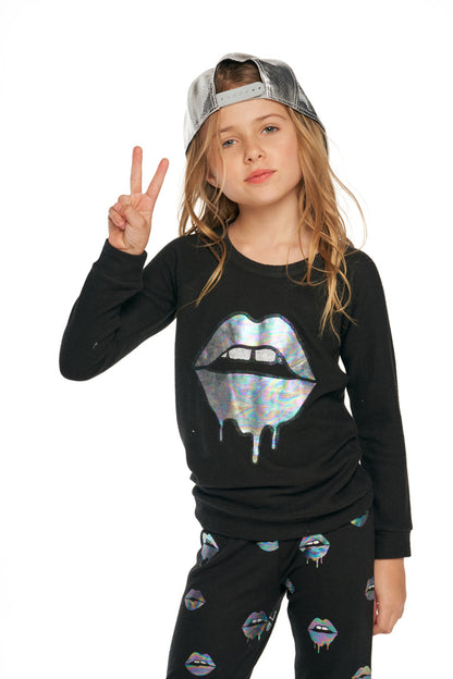 Sassy Lips Hacci Sweatshirt
