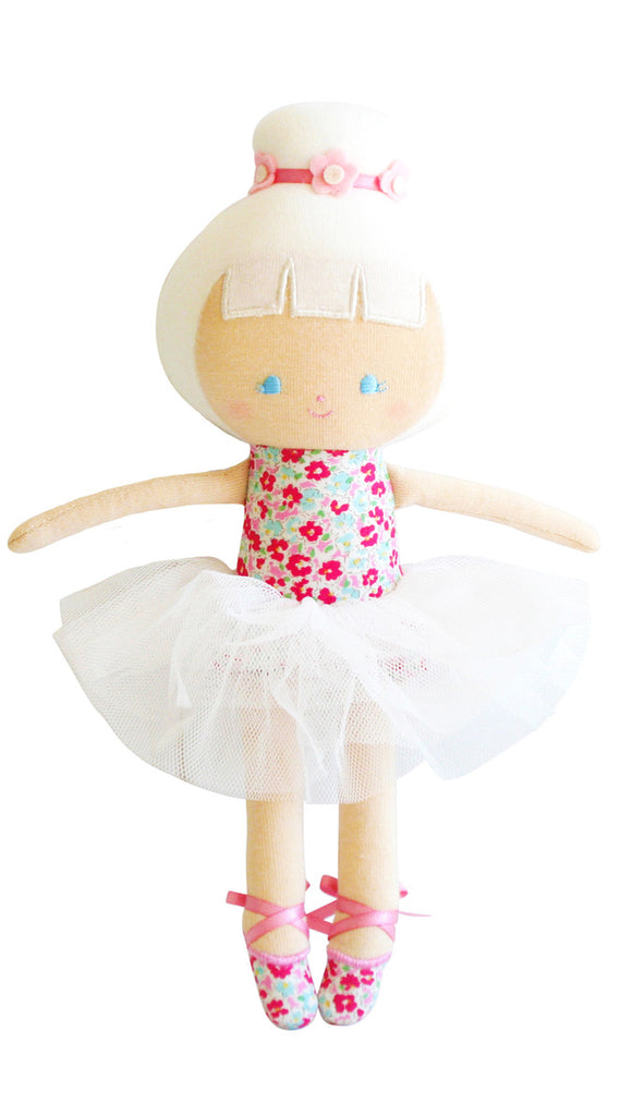 Sweet Floral Baby Ballerina Doll