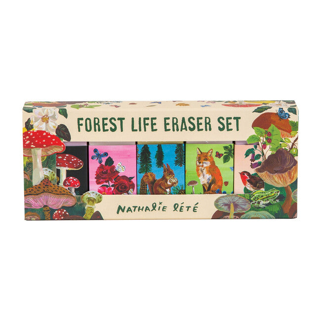 Forest Life Eraser Set