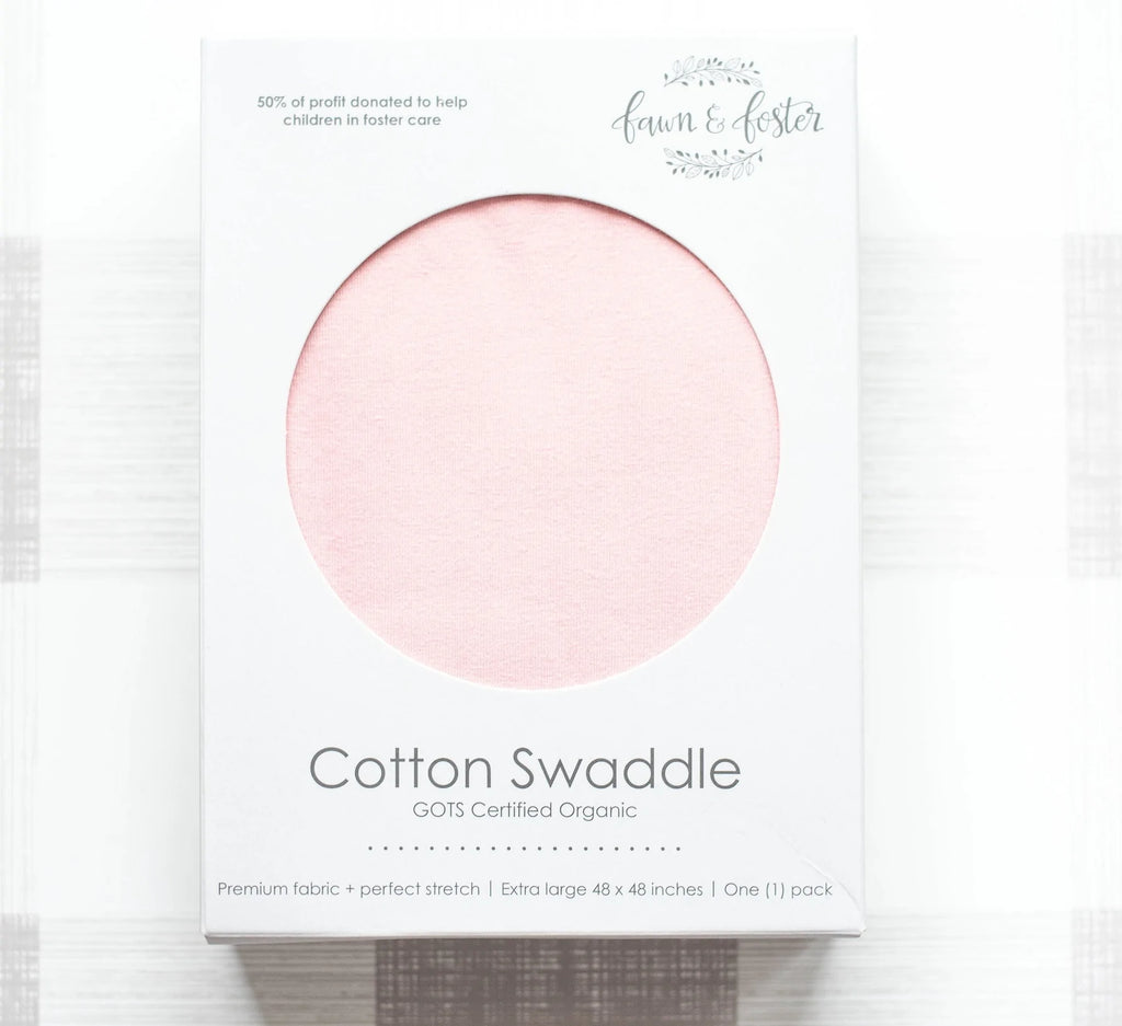 Blush Cotton Organic Swaddle