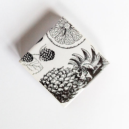 Vintage Fruits Square Matchbox