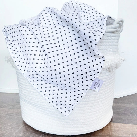 Polka Dot Muslin Gauze Organic Swaddle