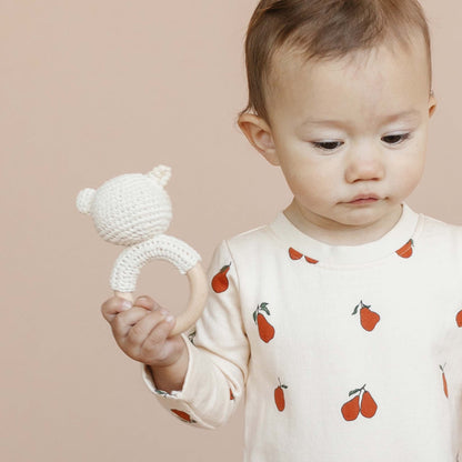 Bear Crochet Rattle Teether