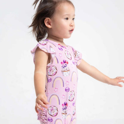 Sweets Snap Ruffle Romper