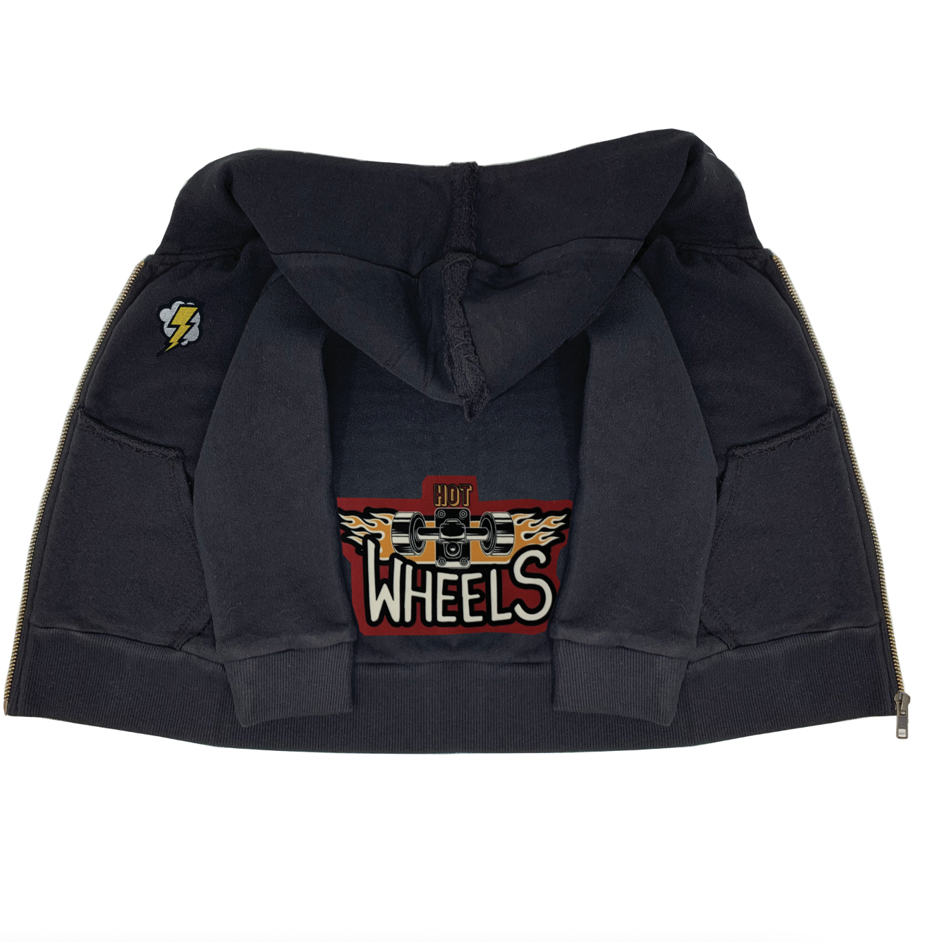 Black Hot Wheels Zip Hoodie