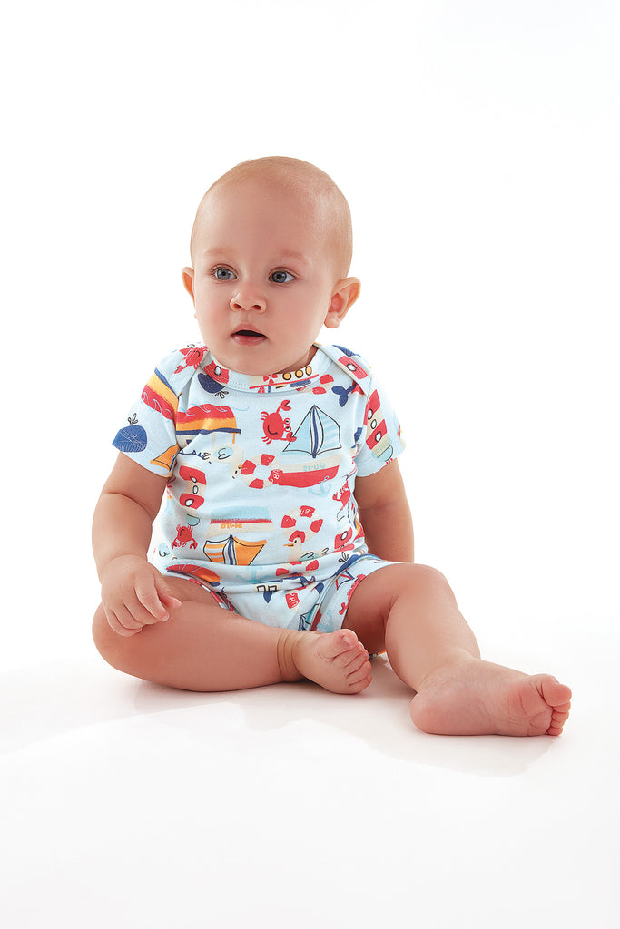 Sailboat Print Shortie