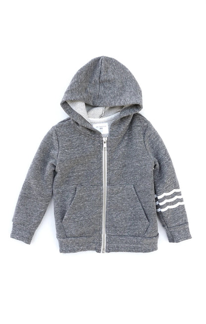 Waves Gray Baby Zip Hoodie