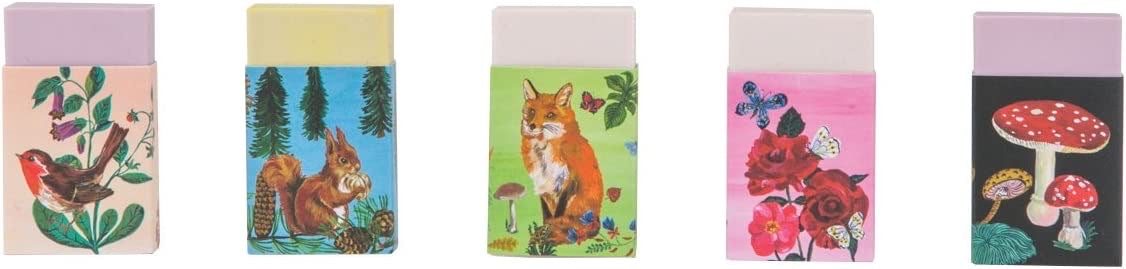Forest Life Eraser Set