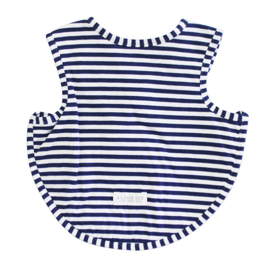 Navy Striped Bib