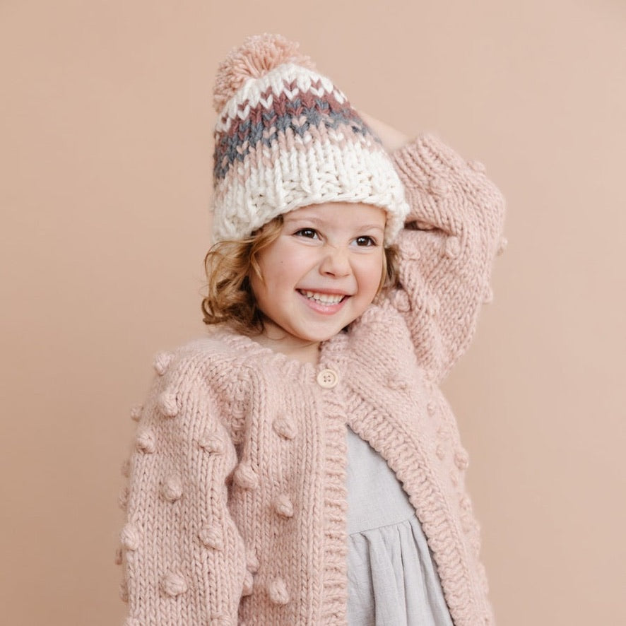 Blush Popcorn Cardigan