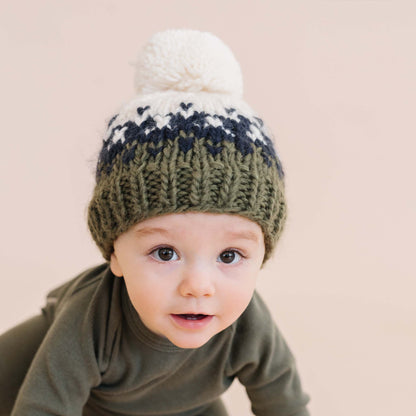 Olive & Blue Nell Stripe Hat