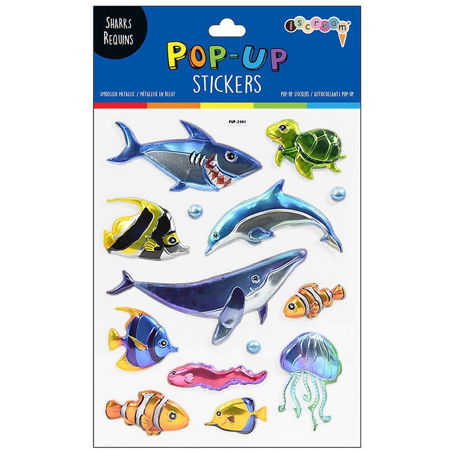 Shark Pop-Up Stickers