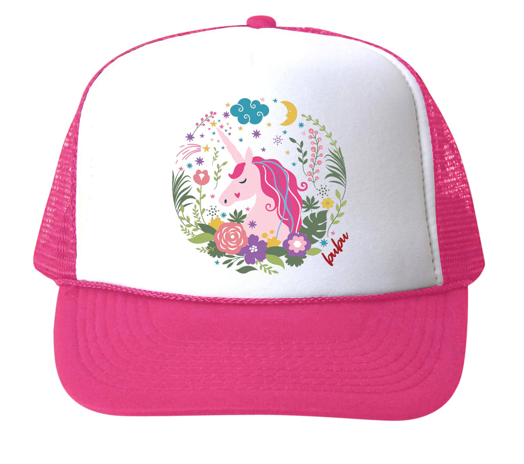 Unicorn Floral Cap