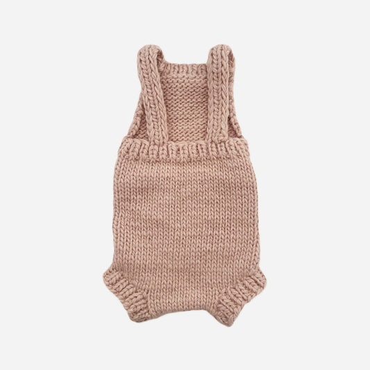 Pink Hand-Knit Romper
