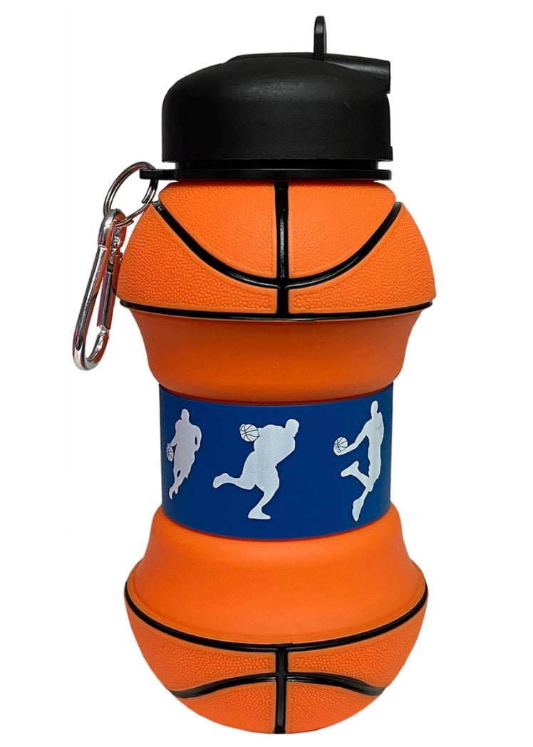 Kids Basketball Collapsible Water Bottle