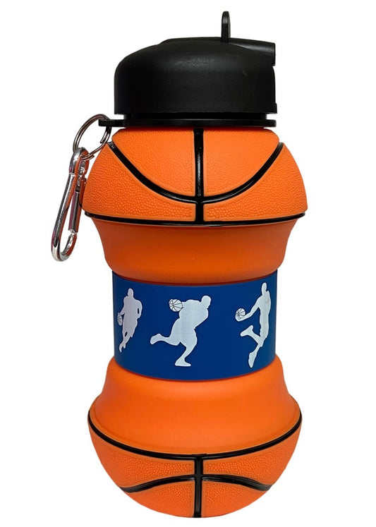 Kids Basketball Collapsible Water Bottle