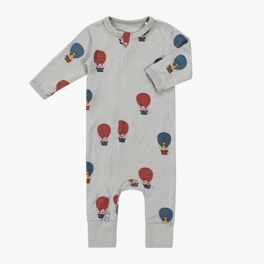 Sky Balloon Animals Zip Romper