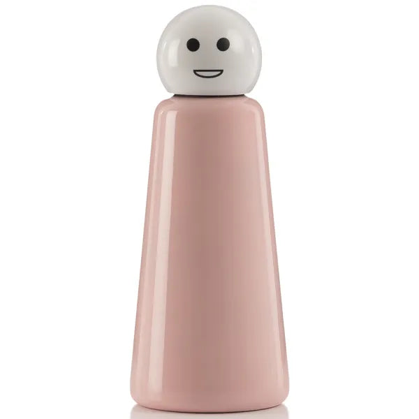 Pink & White Large Smile Skittle Bottle