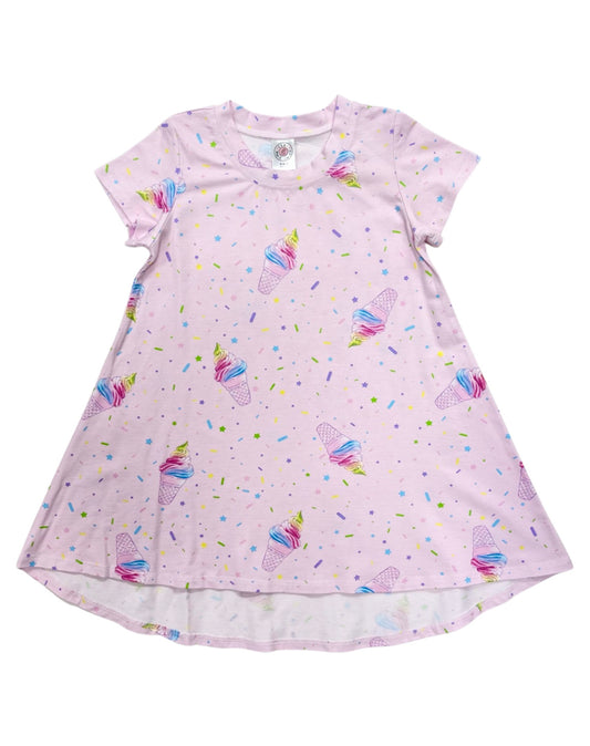 Ice Cream Short Sleeved Dress