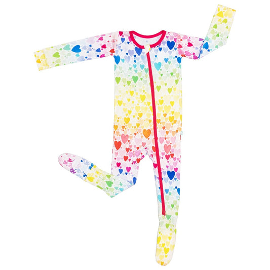 Rainbow Hearts Footie