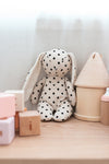 Black Polka Dot Floppy Ear Bunny