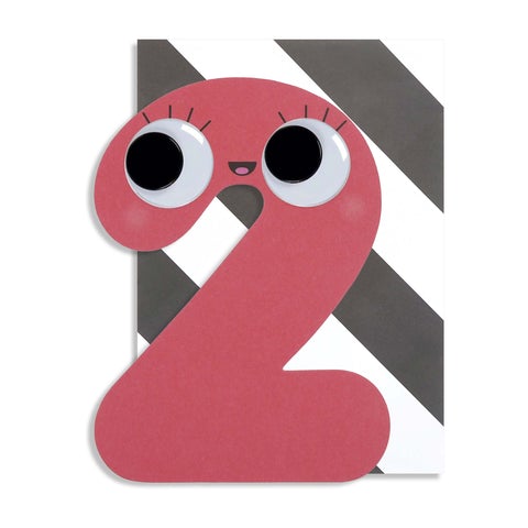 Googly-Eyed 2nd Birthday Card