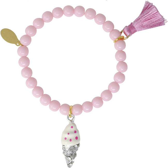 Pink Ice Cream Charm Bracelet