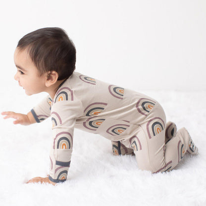 Rainbow Zip Footie
