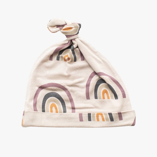 Rainbow Top Knot Hat