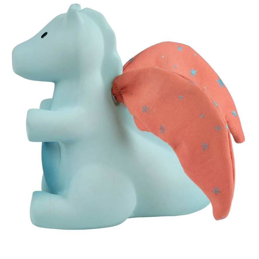 Dragon Organic Rattle with Crinkle Wings