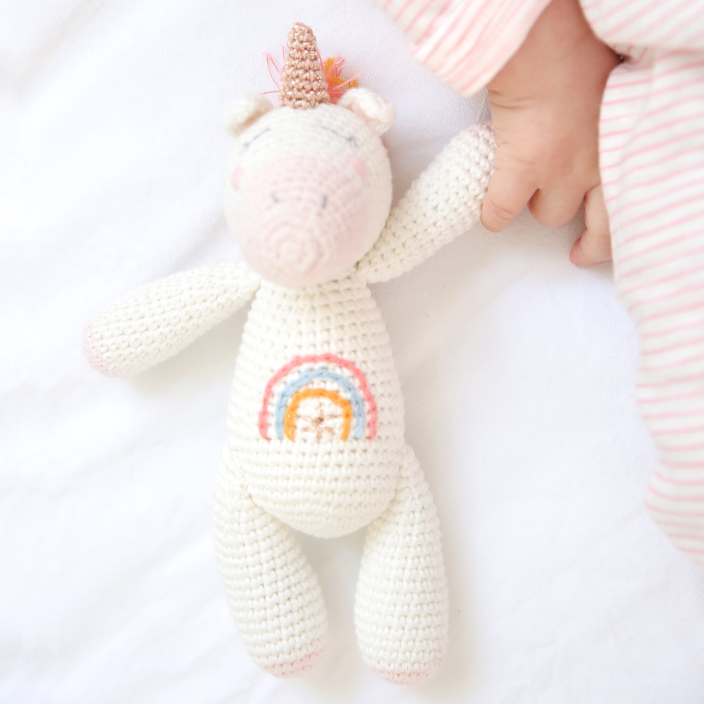 Crochet Unicorn Rattle