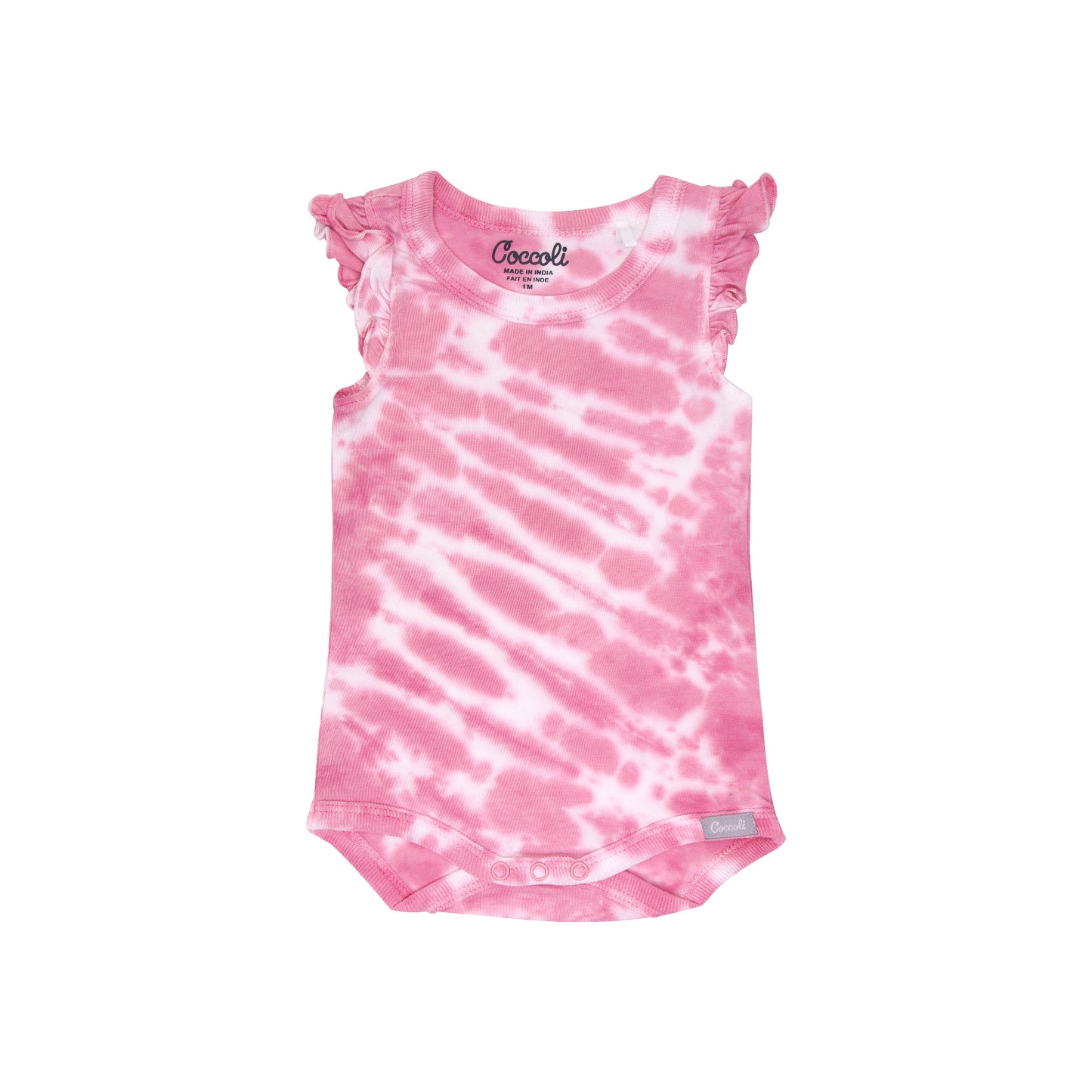 Pink Ruffle Tie Dye Onesie