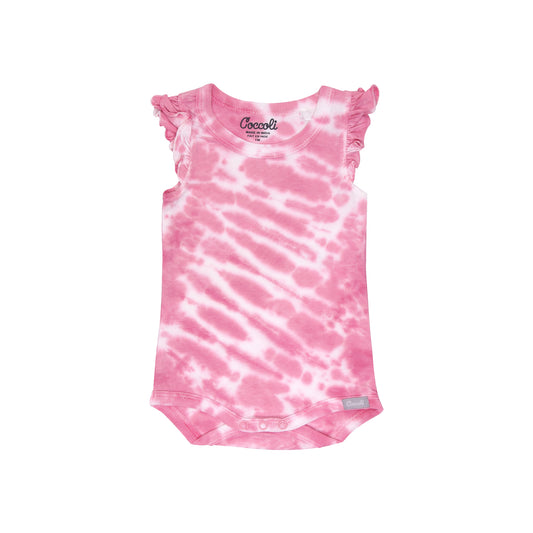 Pink Ruffle Tie Dye Onesie