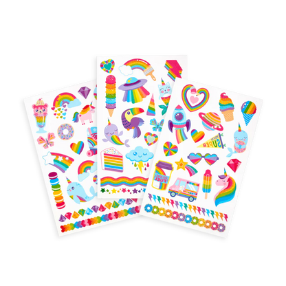 Tattoo-Palooza Rainbow Temporary Tattoos