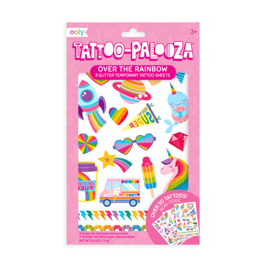 Tattoo-Palooza Rainbow Temporary Tattoos