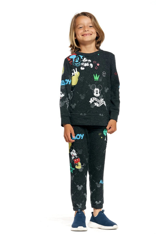 Mickey Mash Up Hacci Sweatshirt