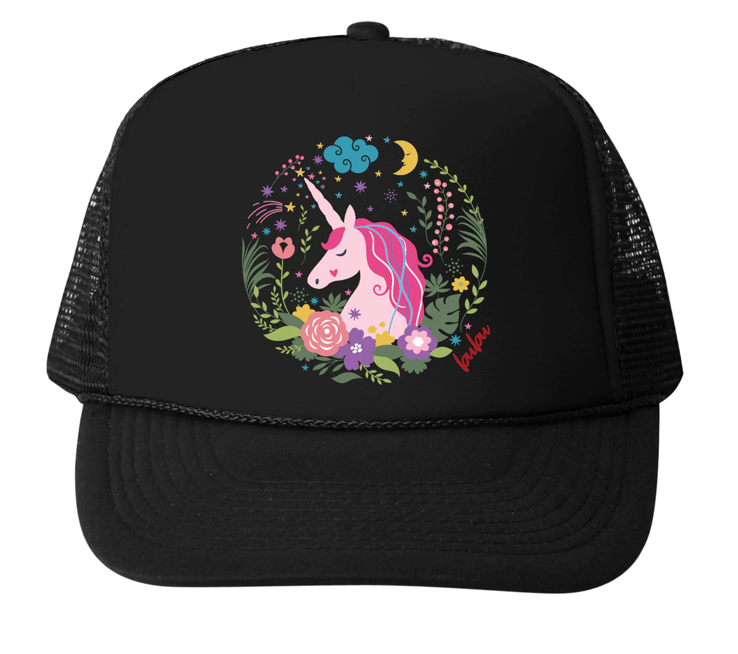 Unicorn Floral Cap