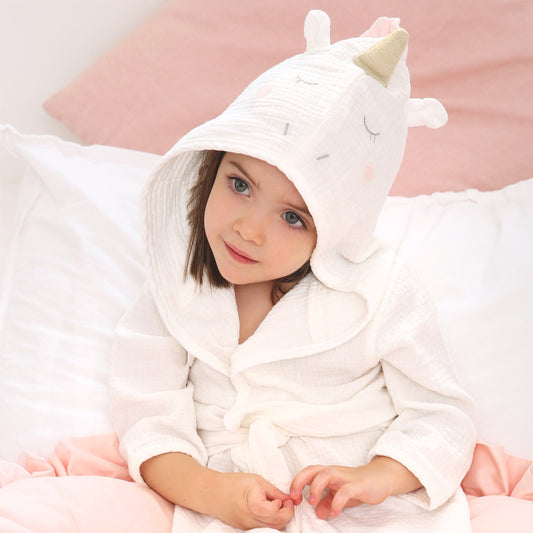 Unicorn Muslin Robe