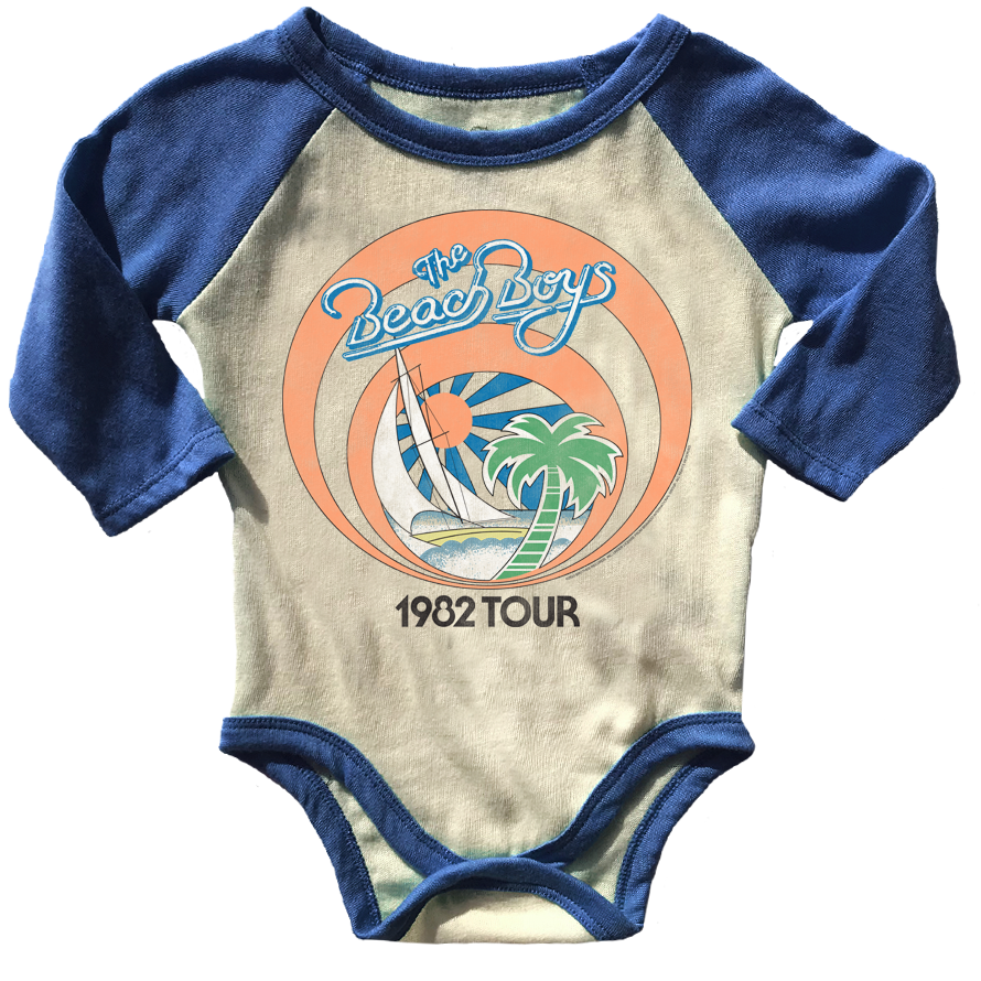 Beach Boys Raglan Onesie