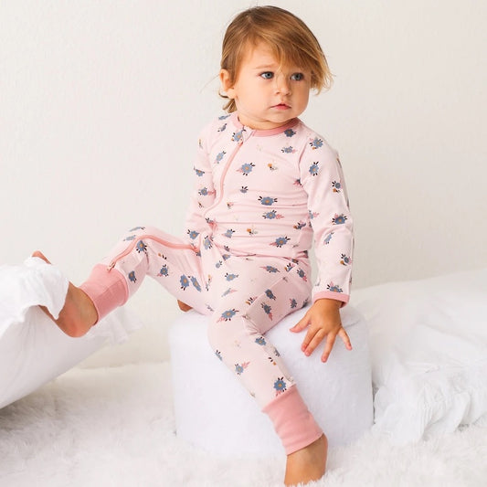 Tiny Blooms Zip Romper